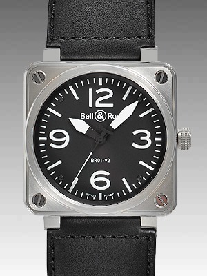 BELL＆ROSS ベル&ロス スーパーコピー BR01-92B アラビア メンズ ブラック